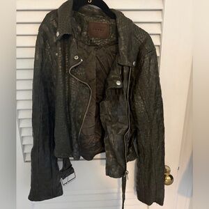 BlankNYC Snakeskin Moto Jacket